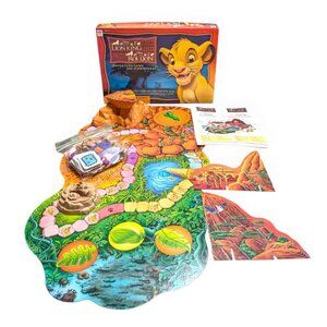 DISNEY'S THE LION KING ADVENTURE BOARD GAME 2003 MILTON BRADLEY 100% complete